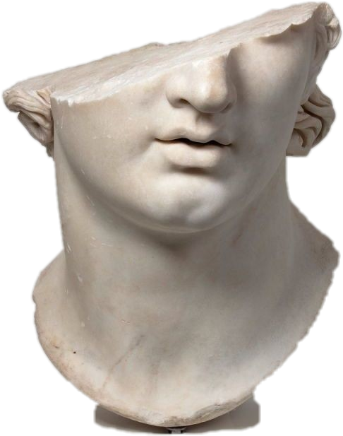 Fragment of a classical marble head